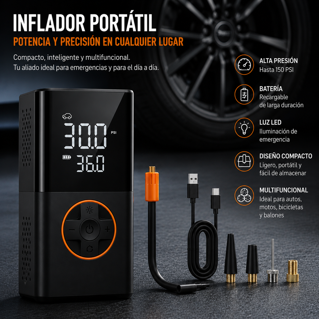 Tire Inflator Portable Air Compressor